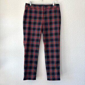 Tommy Hilfiger Women's Ashby Ankle Pants Size 10 Tartan Plaid Christmas Holidays